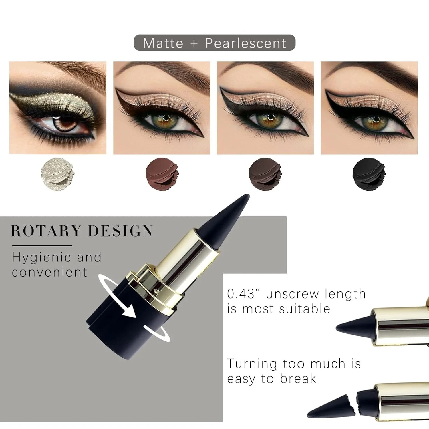 4-Piece Gel Eyeliner Set ~ Effortless precision for bold, defined eyes all day - Image 5