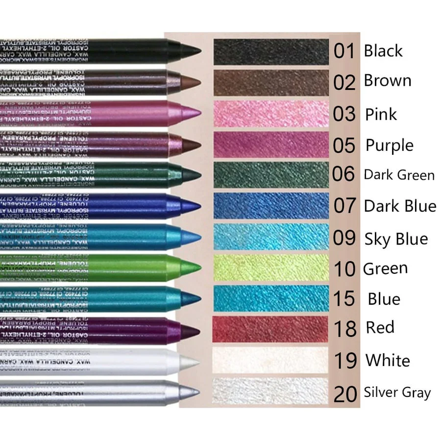 12-Piece Standout Peacock Gel Liner Set ~ Bold, smudge-proof eyes all day long - Image 17
